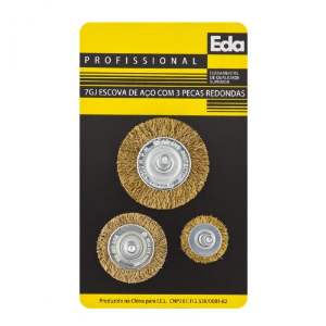 ESCOVA ACO EDA RED 1/4 KIT C/3 7GJ