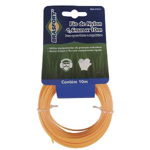 FIO NYLON CORTA GRAMA 2,4MM C/10M BRASF*