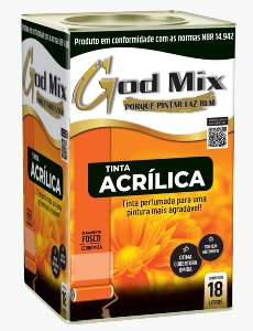 TINTA ACR ECON 18L BR GOD MIX