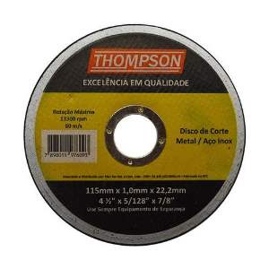 DISCO CORTE INOX 4.1/2X1,0X7/8 THOMPSON