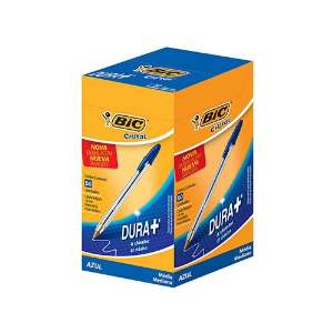 CANETA ESFER 1,0 AZ CRISTAL BIC