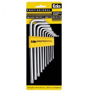 JG CHAVE TORX T9 A T50 C/10 EDA 8QH