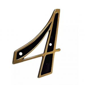 NUMERO P/RES COLONIAL DOURADA 4