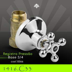 REGISTRO PRESSAO 1416 3/4 C33 REI
