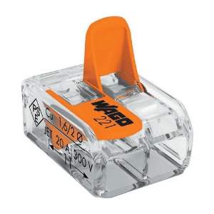 CONECTOR EMENDA TR 2P DUCHA C/3 WAGO 