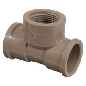 TEE LLR MARROM 25MMX3/4 KRONA