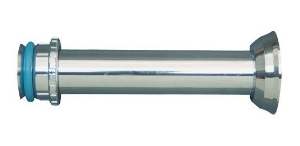 TUBO LIGACAO LISO CROMADO 25CM AJ V RICA