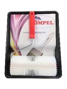 KIT PINT ROLO FURA BOLHA 10CM COMPEL*