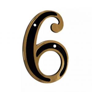 NUMERO P/RES COLONIAL DOURADA 6