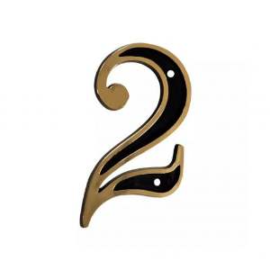 NUMERO P/RES COLONIAL DOURADA 2