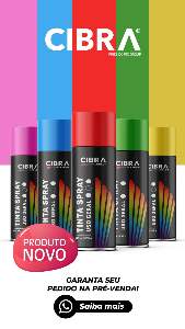 SPRAY USO G 400ML PRETO FOSCO CIBRA*