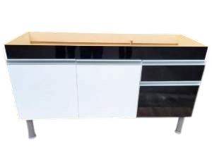 GABINETE 1,50 PRETO/BRANCO