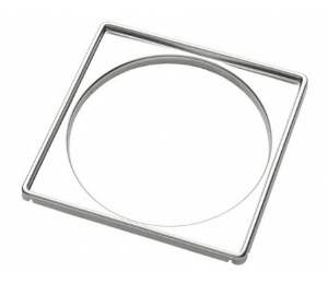 PORTA GRELHA INOX QUA 15CM TECNOTRAVA