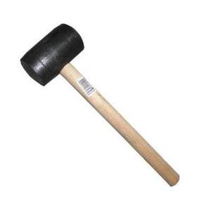 MARTELO BORRACHA PRETO 80CM