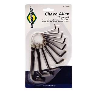 JG CHAVE ALLEN 1,5 A 10MM C/10 BRAS 8216