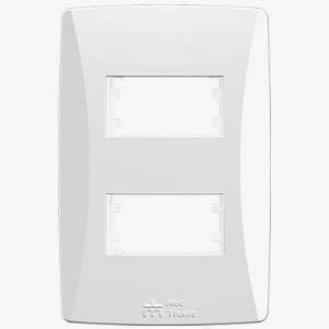 PLACA PETRA BR 4X2 2 MOD HORIZ DIST82004