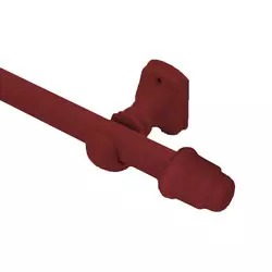 VARAO CORTINA 19MM 2,00M C/SUP MOGNO