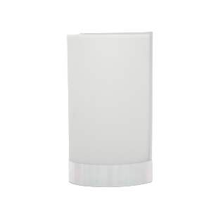 ARANDELA MEIA CANA INOX C/ACRILICO*