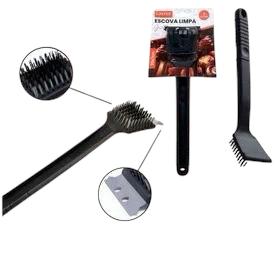 ESCOVA LIMPA GRELHA AÇO INOX 30*7CM