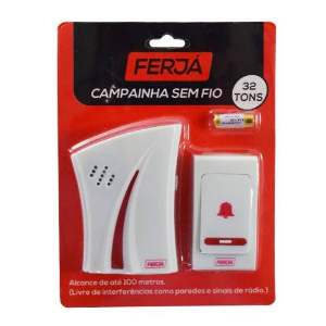 CAMPAINHA SEM FIO FERJA USO A PILHA