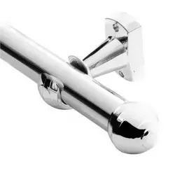 VARAO CORTINA 19MM 2,00M C/SUP CR*