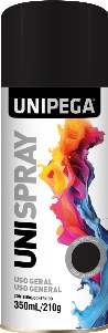 SPRAY USO G 350ML PRETO FOSCO UNIPEGA