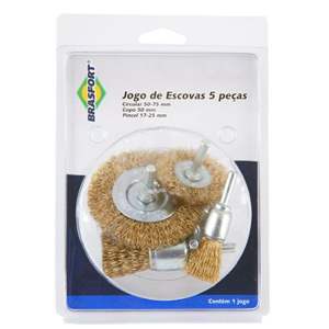 ESCOVA ACO LATONADO KIT C/5 7270 BRAS