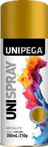 SPRAY METALICA 350ML OURO UNIPEGA
