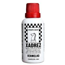 CORANTE XADREZ 50ML VERMELHO