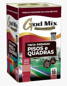 TINTA PISO GOD MIX 18L PRETO
