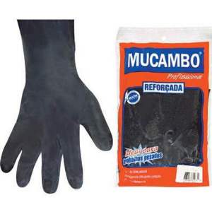 LUVA MAO LATEX LISA PT 10CM XXG MUCAMBO